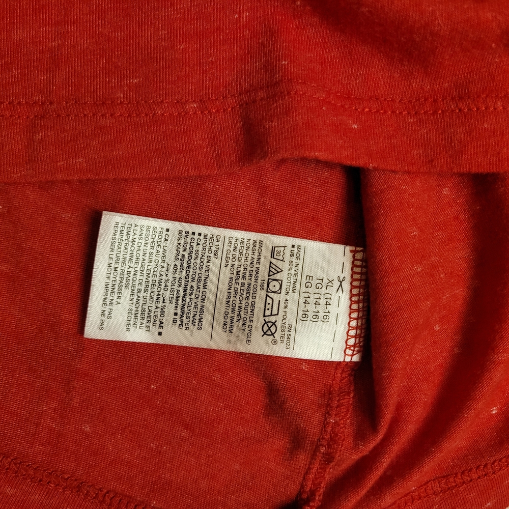 Old Navy Red and Striped Long Sleeve Tees Sz XL 14-16 - Picture 9 of 9